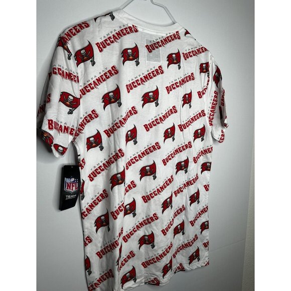 Tampa Bay Buccaneers T Shirt All Over Print New Men's Medium White - Picture 4 of 4